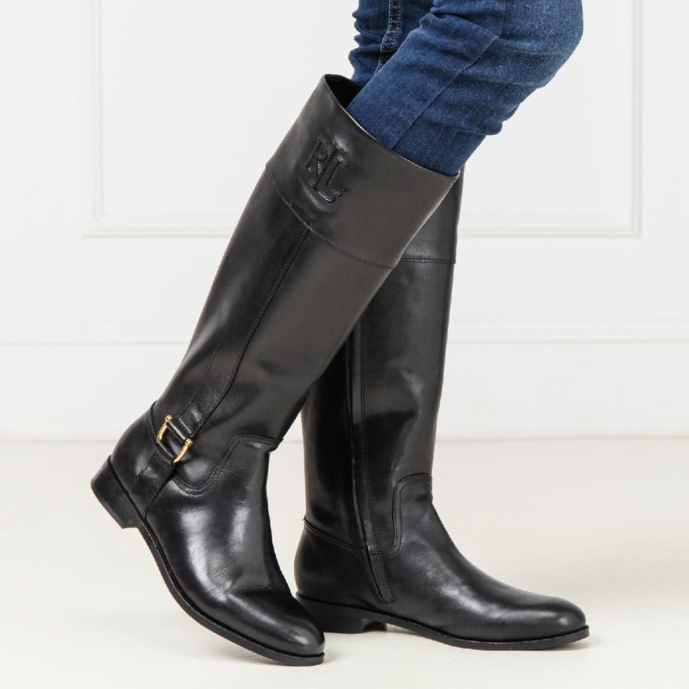 Lauren by Ralph Lauren Bernadine Leather Boots